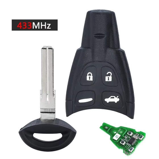 2003-2011 SAAB 9-3 / 4-Button 433Mhz Smart Key / PN: 12783781 / LTQSAAM433TX (AFTERMARKET)